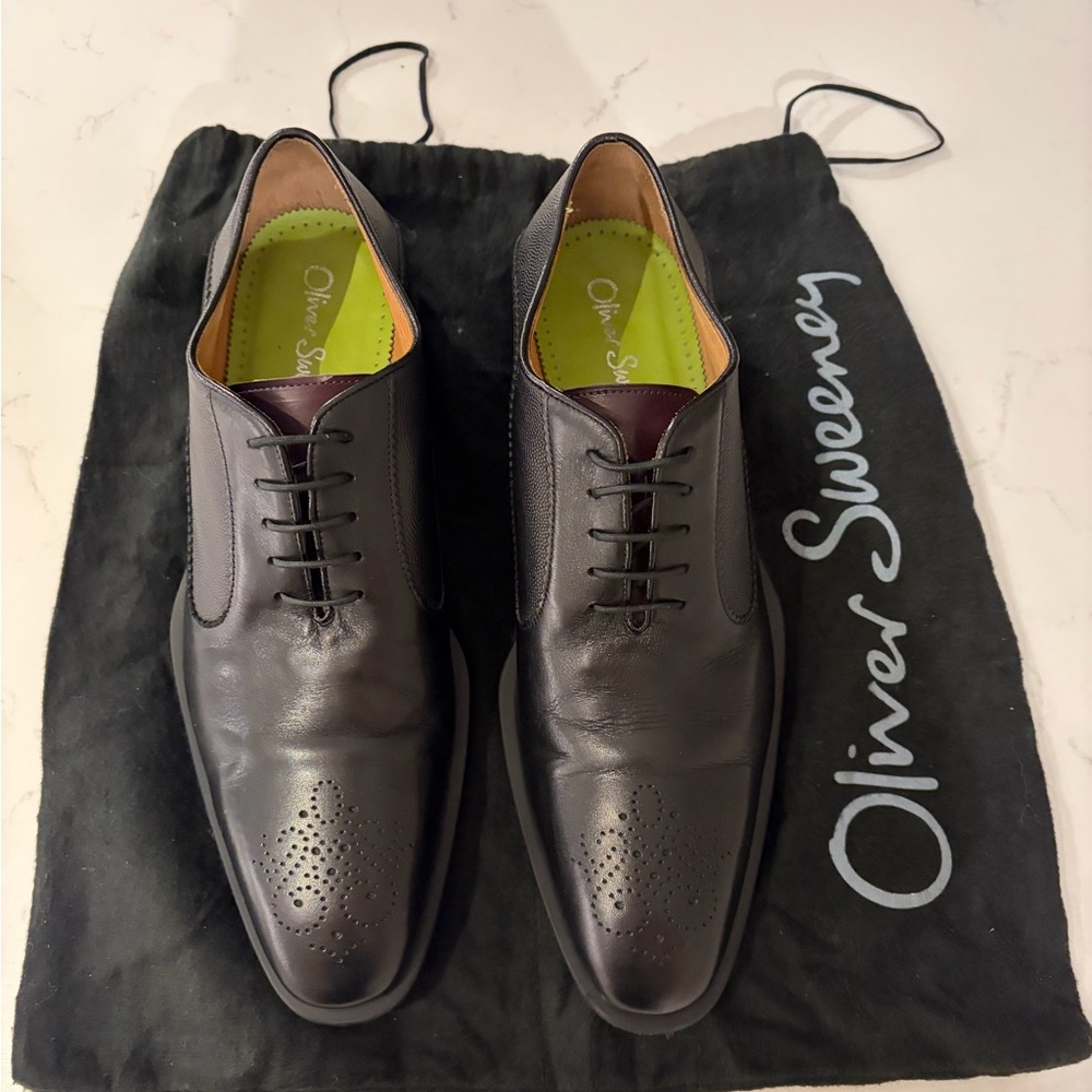 Dark Brown Leather Oxfords